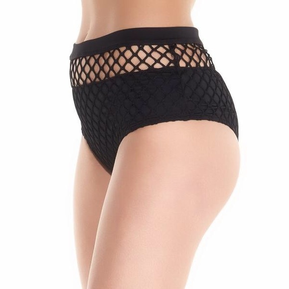 Iheartraves Netted High Waisted Shorts - Picture 2 of 3